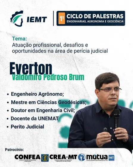 IEMT promove ciclo de palestras com destaque para a perícia judicial IEMT promove ciclo de palestras com destaque para a perícia judicial